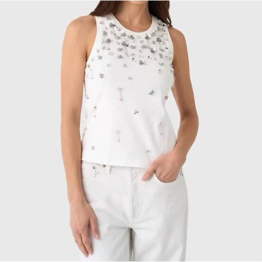 NEW SIMKHAI alistair tank top in white